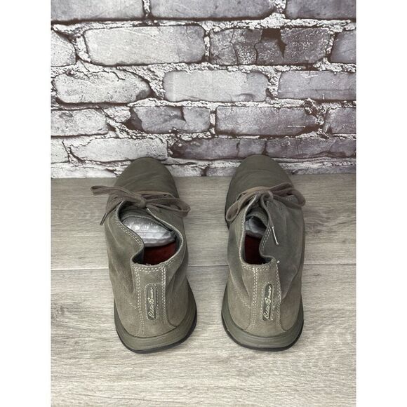 Eddie Bauer Green Brown Suede Leather Mid Lace Up Desert Boots Men 11.5M US/46EU - Picture 5 of 16